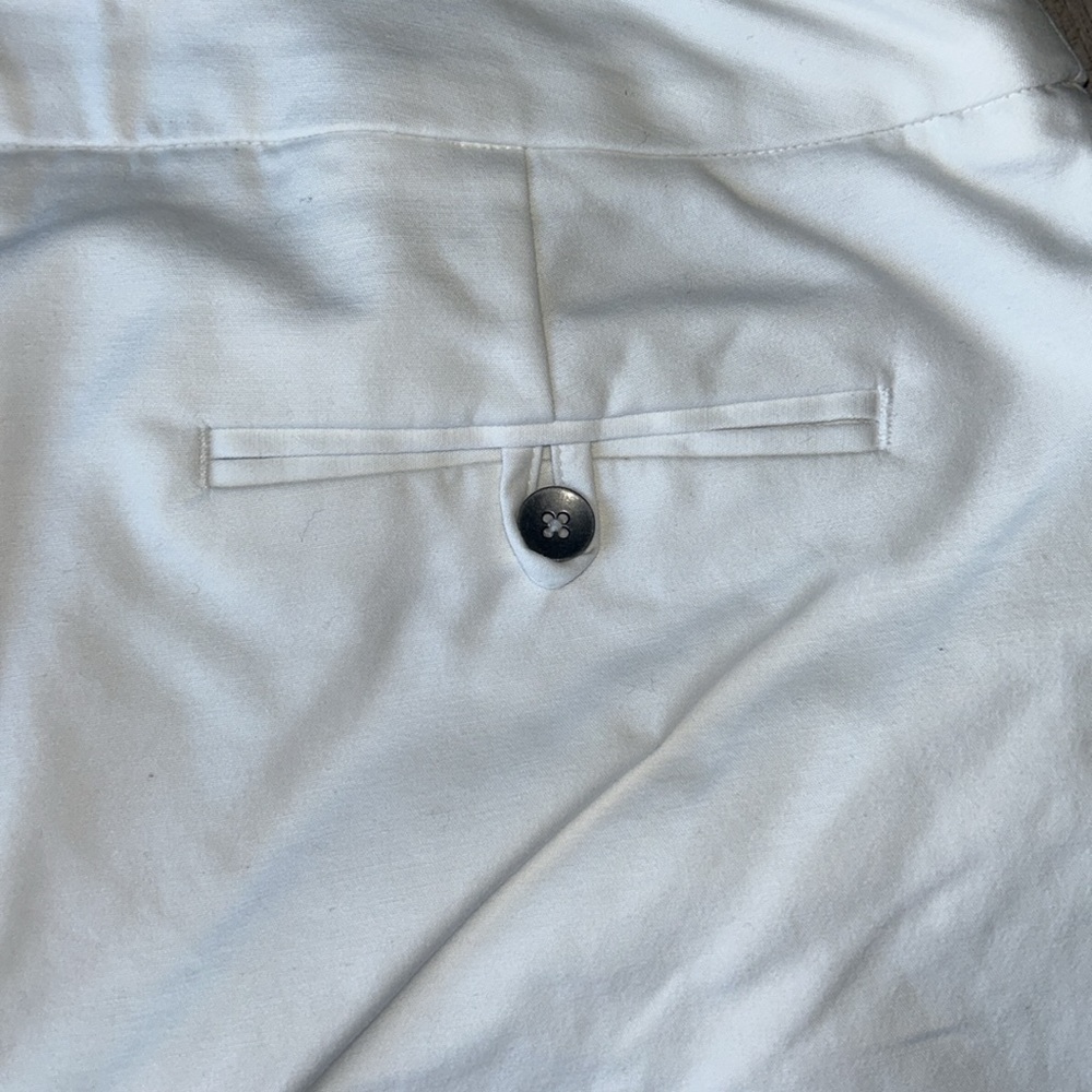 Chico’s Cotton Crop Ankle Pants 1.5/10 White Classic Summer Casual Beach - Picture 7 of 14